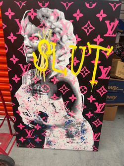 Large Pop Art Canvas Painting