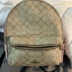 Pink Coach Backpack 