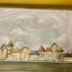 New Cartoon Village Mousepad, Gaming Pad. Large 