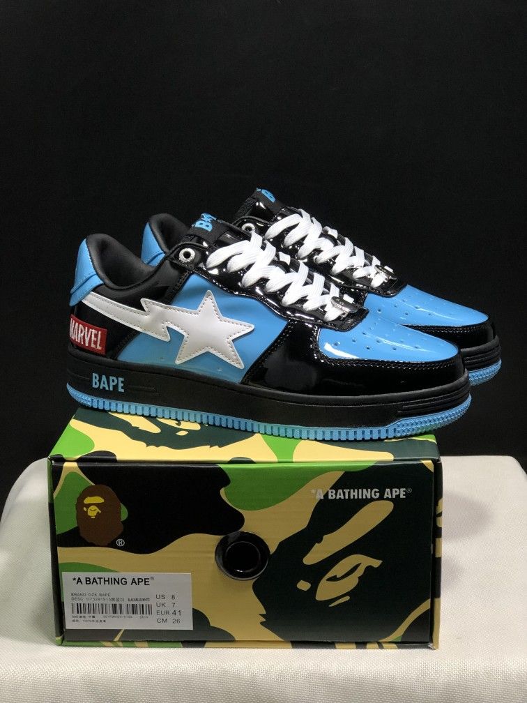 Bape Sta Low-Top Fashion Sneakers