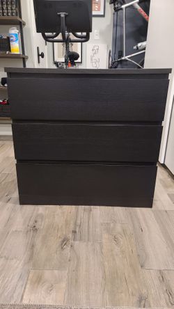 ikea malm 3 drawer dresser black brown CYRUS VELVET MAXI DRESS IN BROWN – AKIRA main image 0