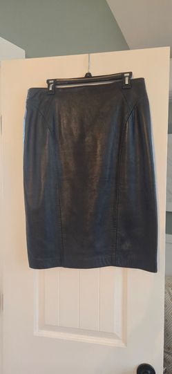Size 12/14 Vintage Leather Pencil Skirt