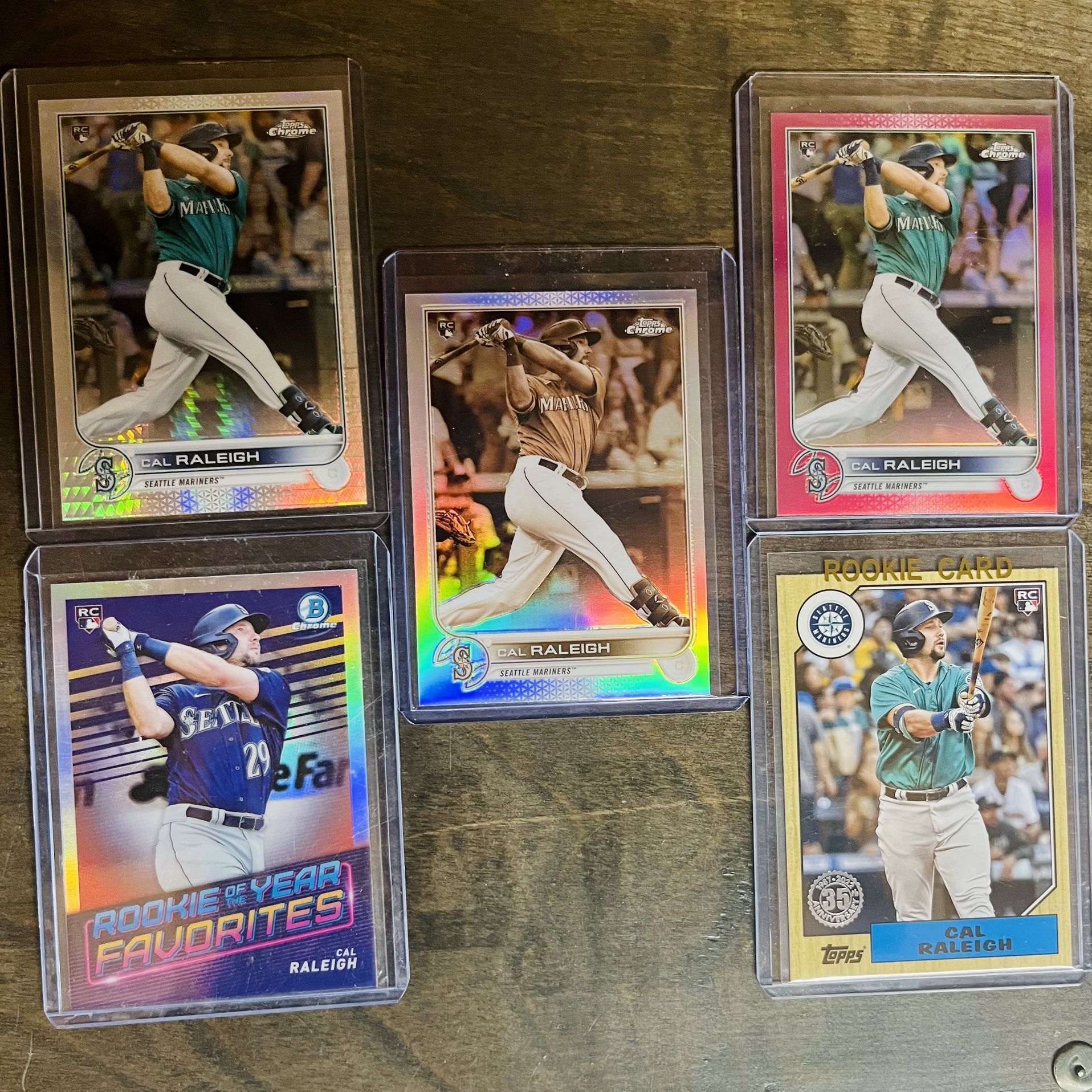 Cal Raleigh Rookie lot (5)