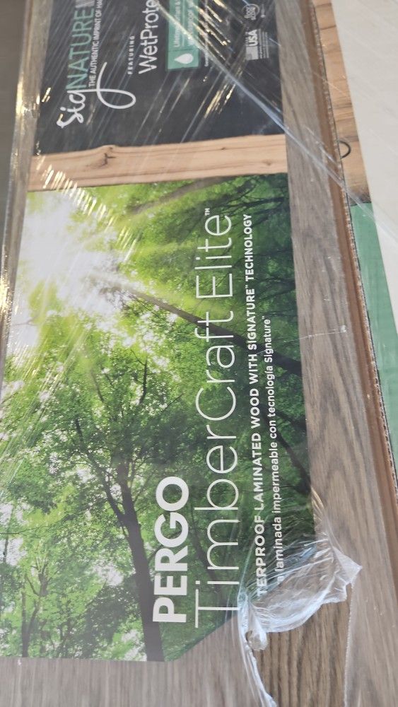 new and cheap pergo flooring, gray oak