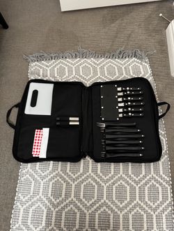 Kitchen Knife Set with Carrying Case