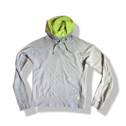 Women’s Roxy Brand Neon Green & Gray Cowl Neck Hoodie Size Medium