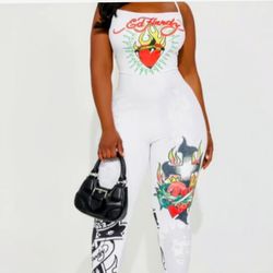 NEW Edhardy Sacred Heart Jumpsuit 