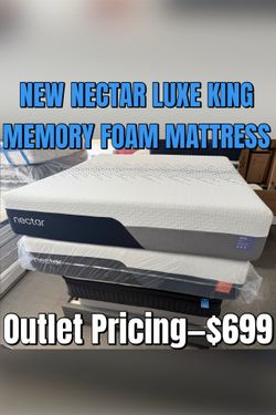 NEW NECTAR LUXE KING MEMORY FOAM MATTRESS