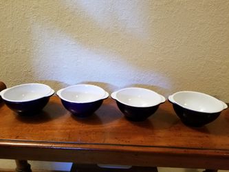 5 1/2" All Purpose Bowls x 4 Azur Blue by Emile Henry