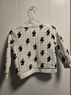 Kids Quilted Lightning Bolt Sweatshirt