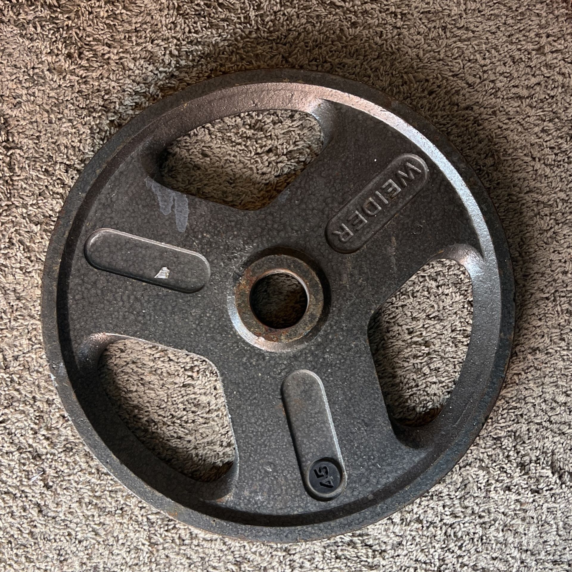 Weider 45 lb olympic plate hotsell