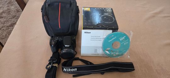 Nikon Coolpix L330 camera with Manual and accessories