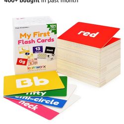 My First Flash Cards For Toddlers 101 LARGE double sided cards