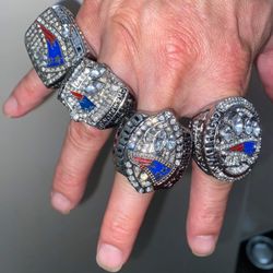 Patriots Rings 4 Super Bowl 1-4