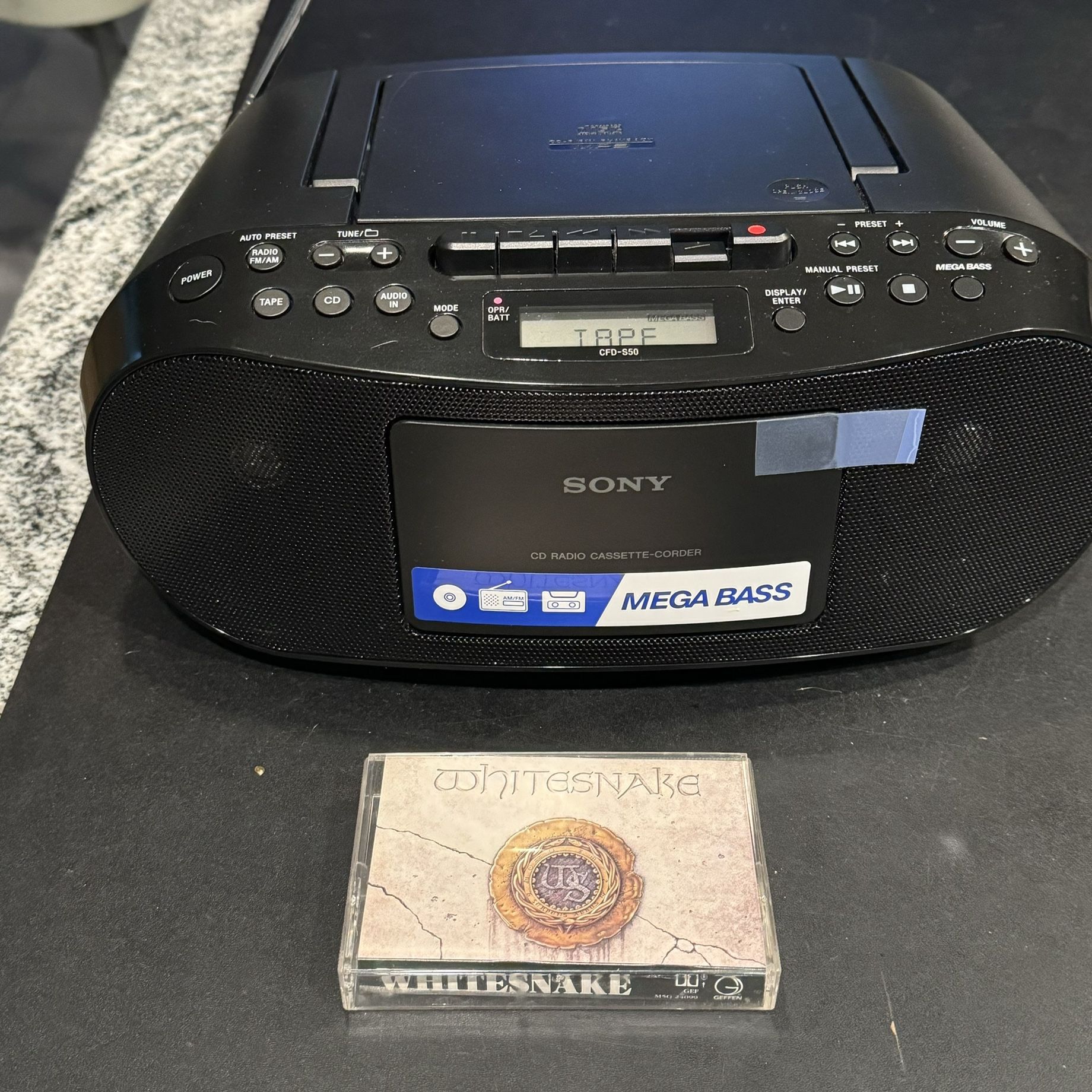 SONY CFD-S50 Stereo CD Player Cassette-AM/FM Radio Boombox Like