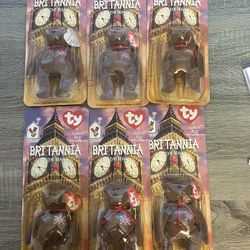  Brittania The Bear Beanie Babies Lot Of 6