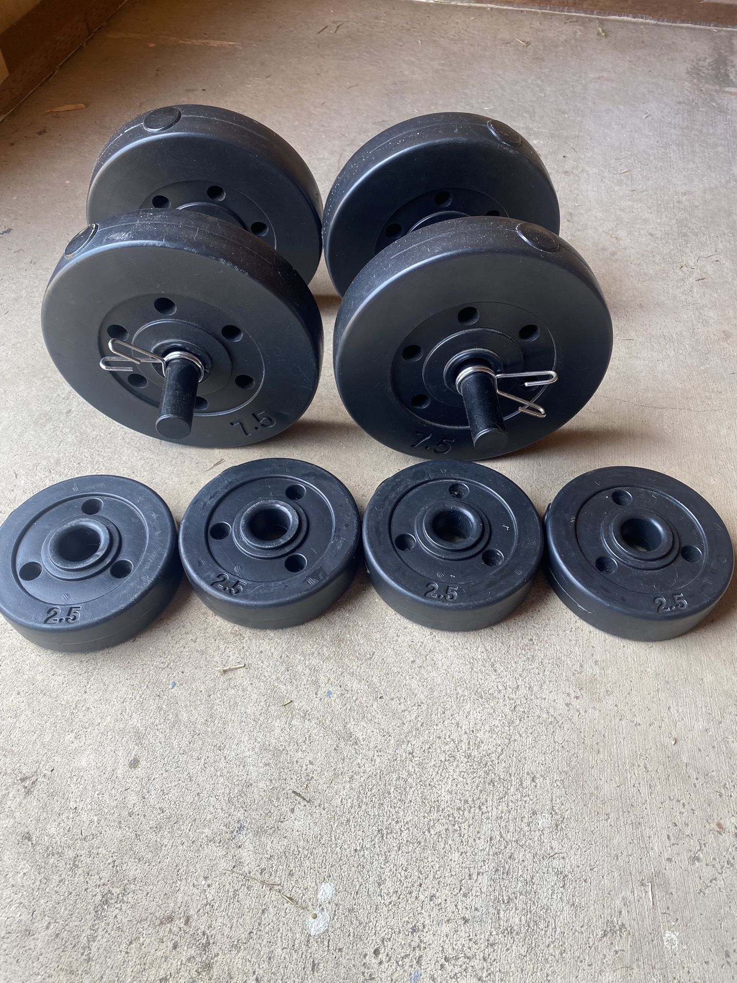 Dunbbells+weights Set