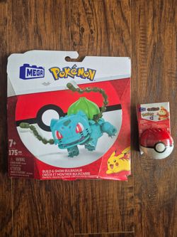 MEGA CONSTRUX Pokémon Build & Show Bulbasaur & Fuecoco Building Sets