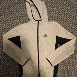 Adidas Aeroready White/Black Windbreaker Womens XS