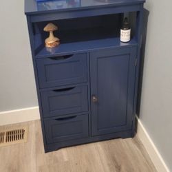 Blue Bathroom Stand 