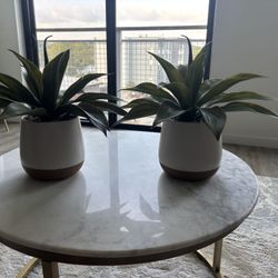 ‘At Home’ Brand Set Of 2 Faux Plants 