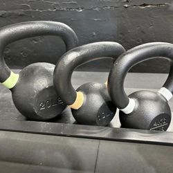 Kettlebell SET of 9 Ib, 10lb, 20 lb Vesta Fitness
