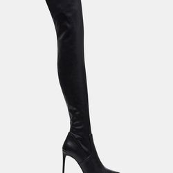 Steve Madden Thigh High Boots 7 1/2 VAVA BLACK PARIS