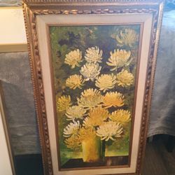 Frame , Hand Painted  Wood 37 Inch Long ,22W