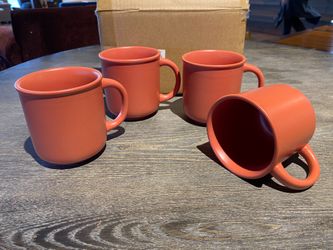 NEW! GZG Terracotta Blush 18oz. Ceramic Mug Set (Set of 4)