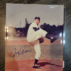 Signed Johnny Podres Brooklyn Dodgers 8x10 Autograph Photo MLB Baseball