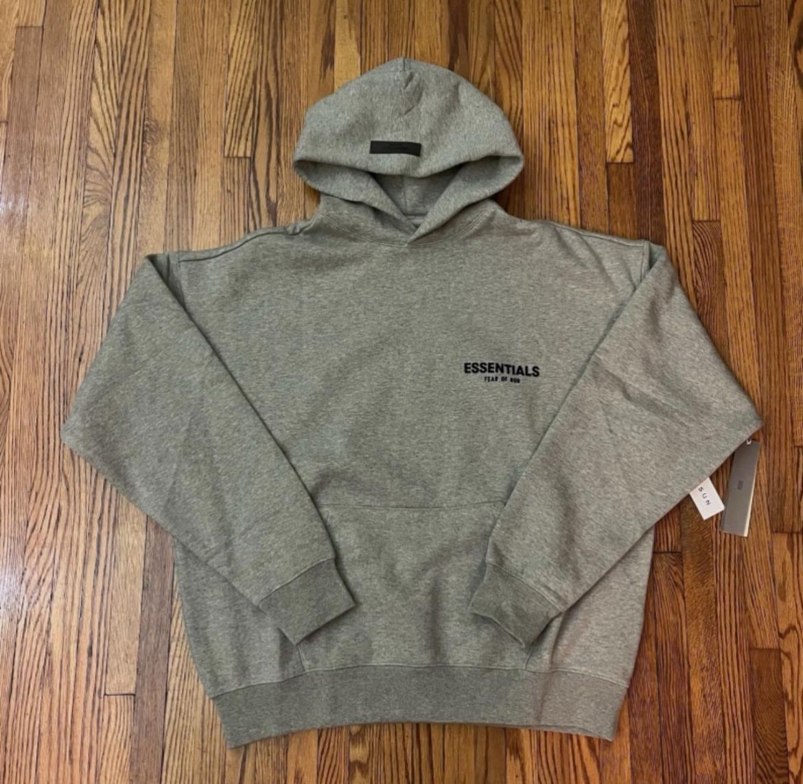 Essentials Hoodie β Dark Oatmeal, Size M, Brand New