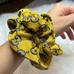$23 Large yellow G Scrunchie 
