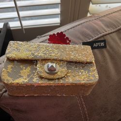 Gold Bling Bling Mini Purse 