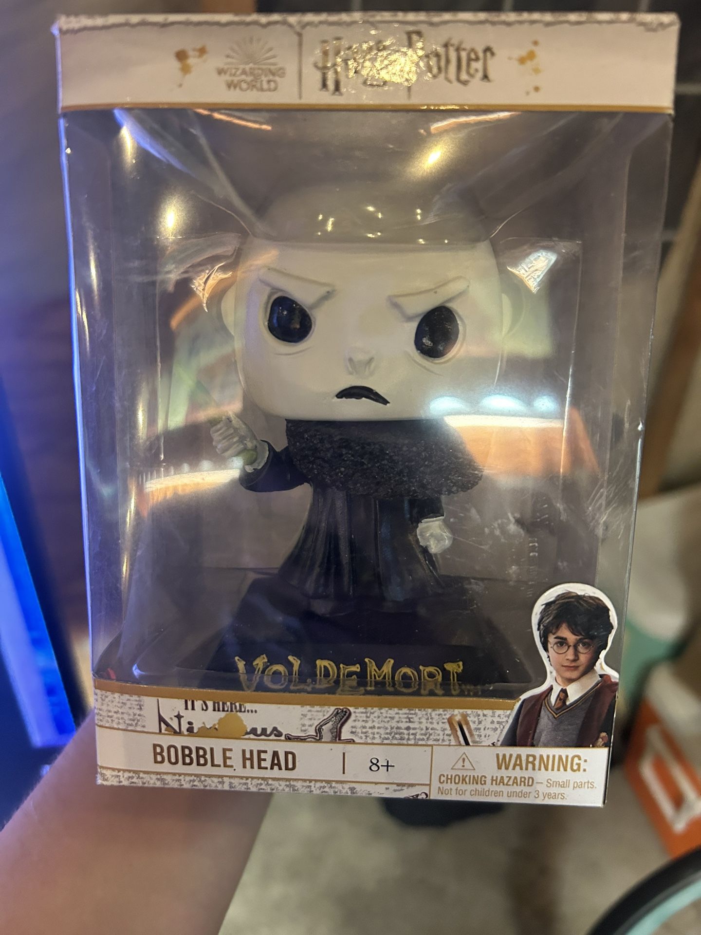🔥 NEW Harry Potter Wizarding World Angey LORD VOLDEMORT Bobble Head with Wand🔥