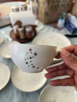 Vintage MCM Fukagawa Arita Starburst China Set