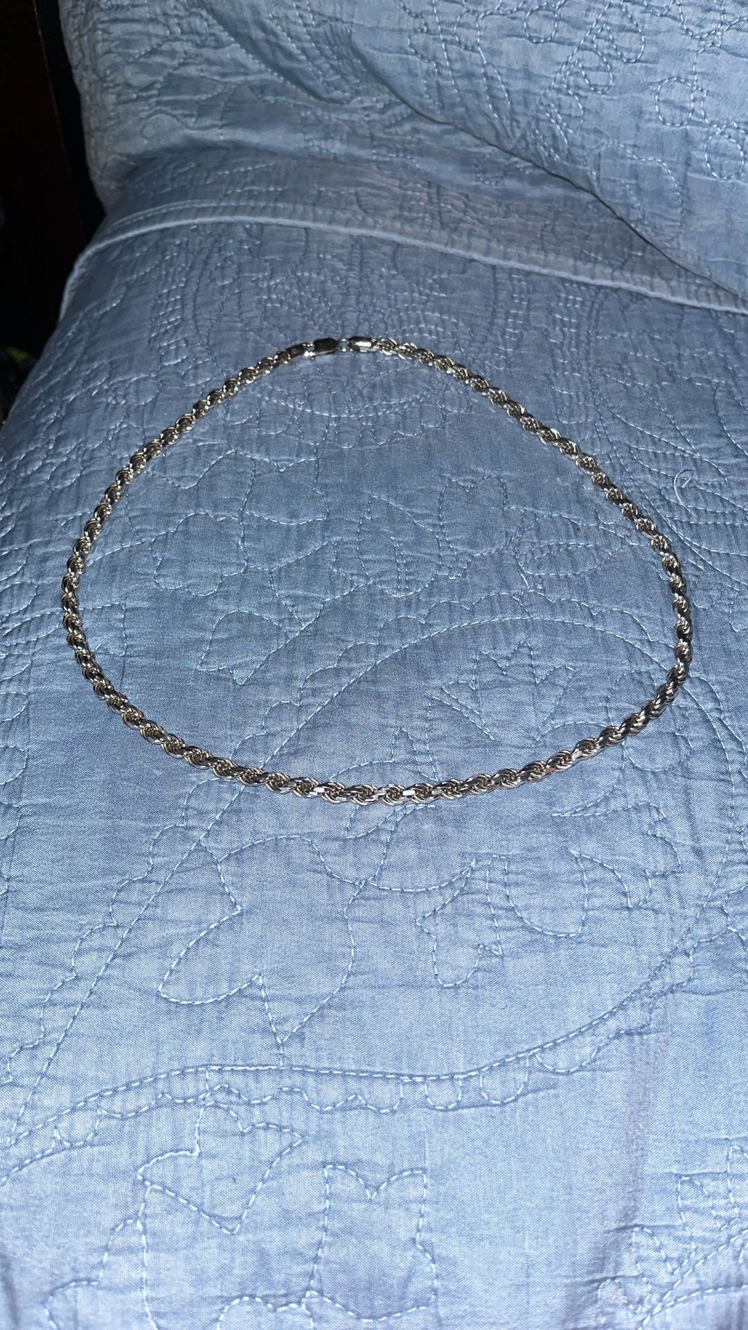 20x24 Sterling Silver Rope chain