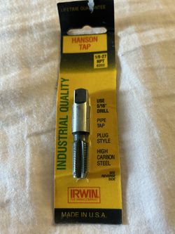 NEW- Irwin Hanson Tap 1/8 27 NPT 8202