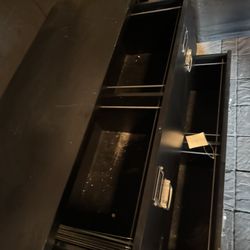 Pottery barn Black Filing Cabinet