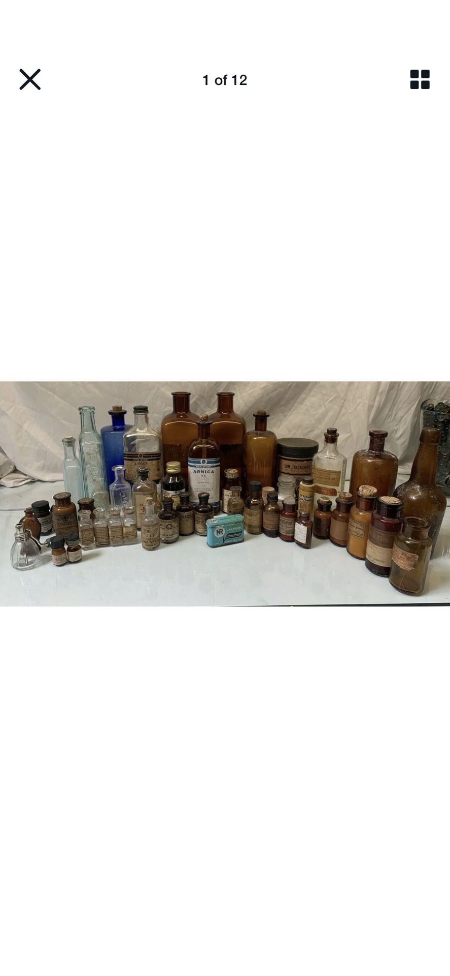 HUGE Antique Medicine Bottle Collection 47+ Pieces w Labels