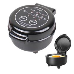 Smart Fried Egg Cooker – Automatic Egg Maker (Black) 🍳⚙️
Cooks Sunny Side Up, Over Easy, Fully Cooked & More
