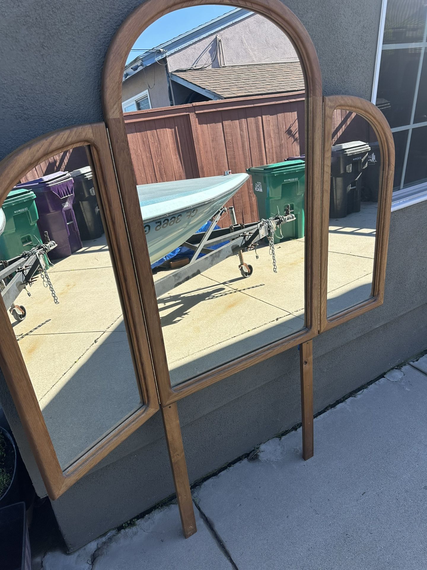 Tri Fold Vanity Mirror Or Headboard