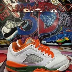 Jordan Retro 5 Low “Miami Hurricane”