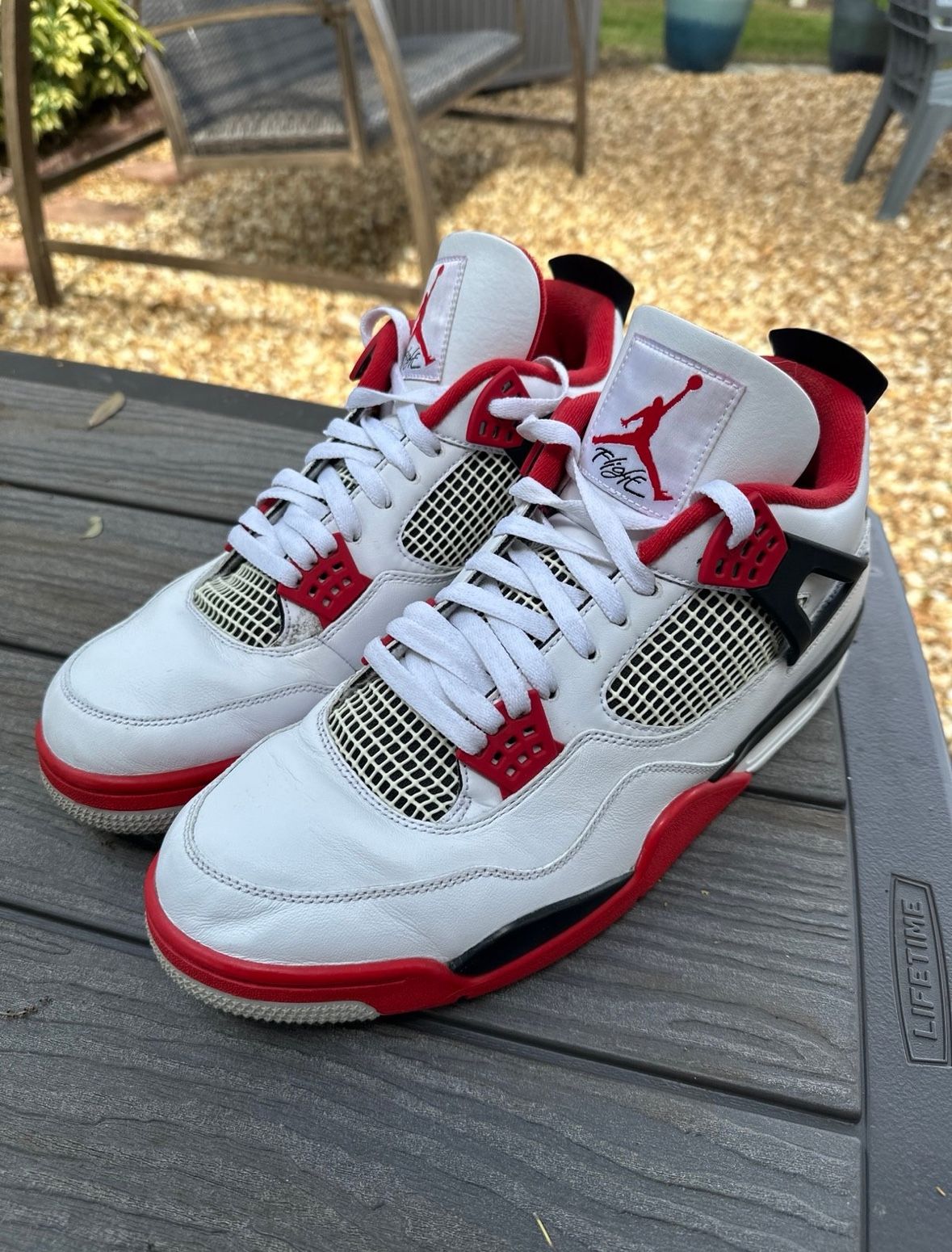 Men’s Nike Air Jordan 4 ‘Fire Red’ Basketball Shoes