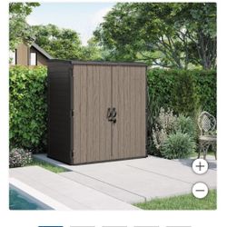 Suncast 6' x 4' Vertical Shed $475.         1