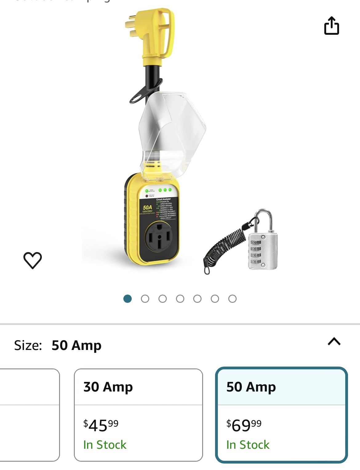RV Surge Protector 50 Amp - ,