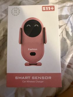 Cargador inalámbrico para automóvil negro