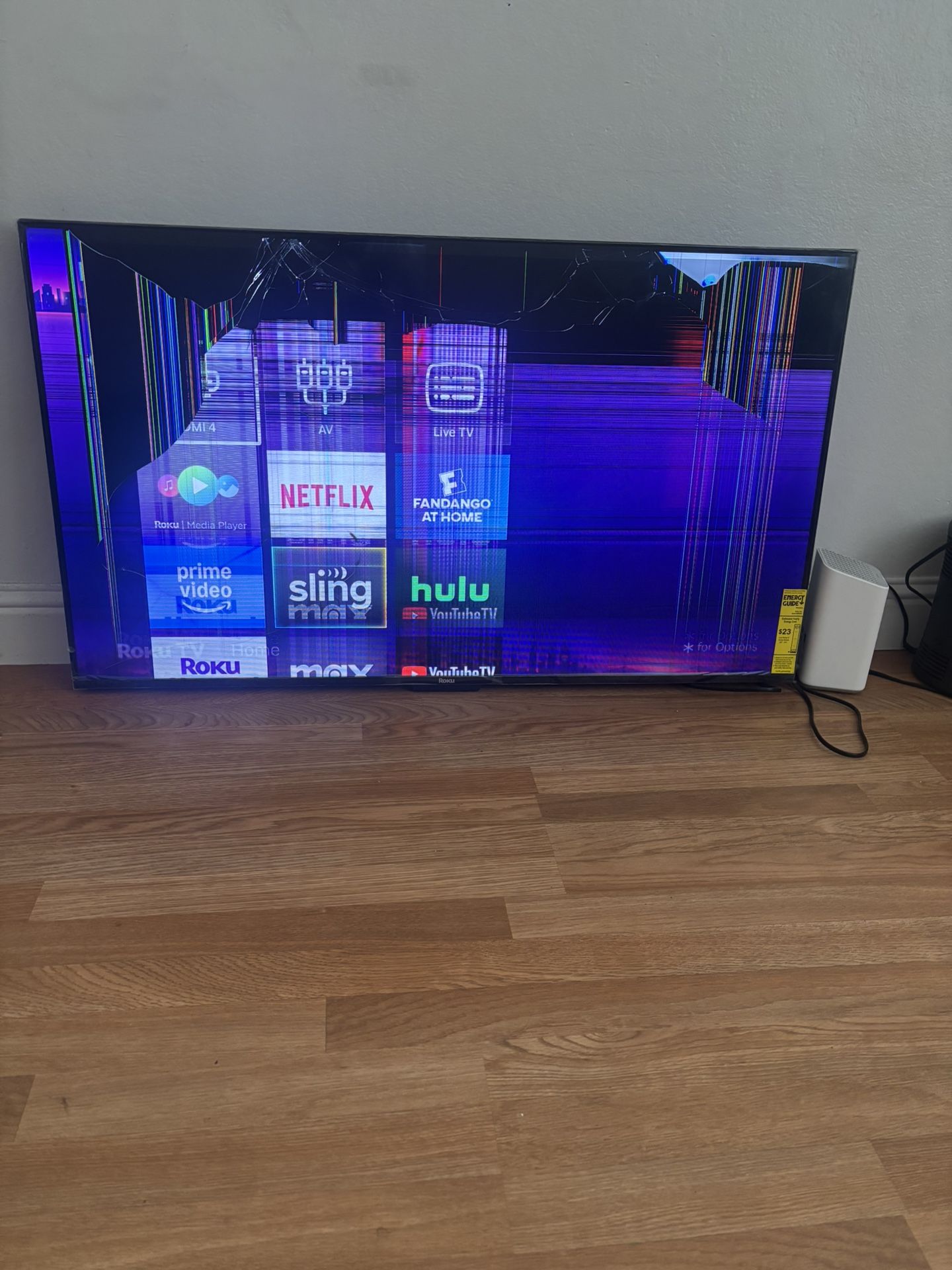 Cracked 50 Inch Roku Tv