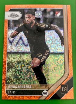 2026 Topps Chrome MLS Denis Bouanga #191 Orange Mini Diamonds /25 LAFC 24/25