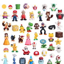 48 pcs Set Super Mario Figures Toy Action Figures Mario 