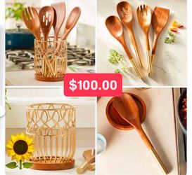 Especial Solo $100.00 set de Organizador Y 4 Cucharas Línea Widflower Princess House Ventas Finales